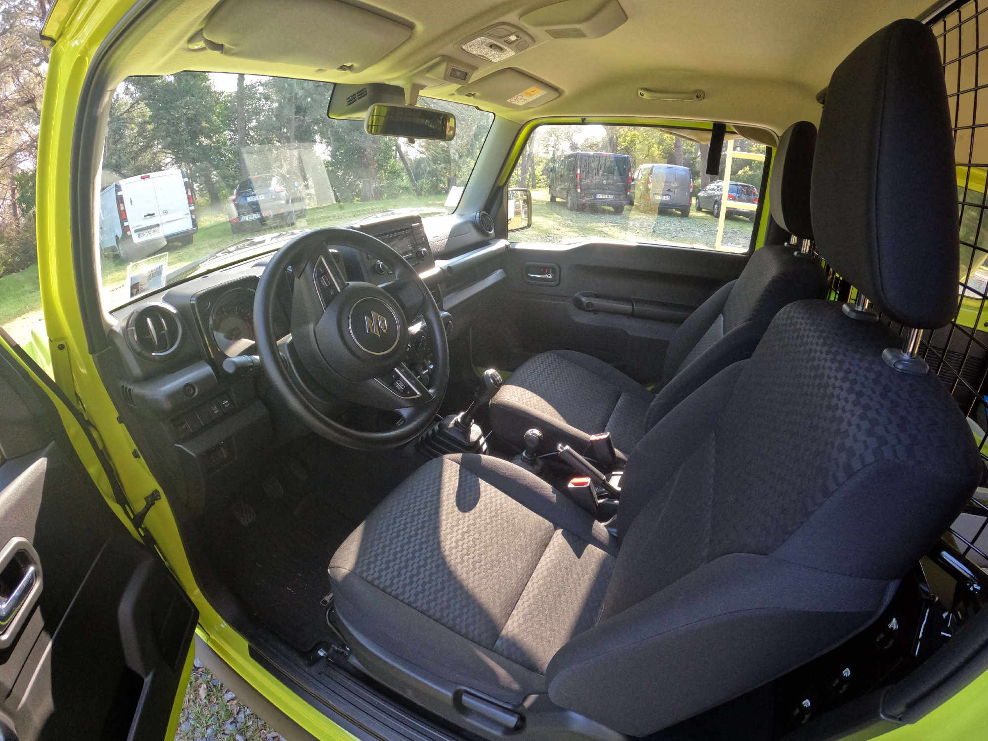 Interior of Suzuki Jimny